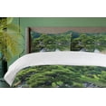 thumbnail image 4 of Ambesonne Nature Duvet Cover Set, River Landscape Trees, 2-Calking, Green, 4 of 6