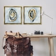 thumbnail image 3 of Stupell Industries Oyster with Pearls Nautical & Beach Painting Gold Floater Framed Canvas Art Print Wall Art, 25 x 25, Set of 2, 3 of 10