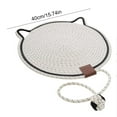 thumbnail image 2 of Yonrjhukm Woven Pet Scratch Pad for Furniture Protection, Interactive Cat Toy with Sisal Rope, Indoor Pet Grinding Claw Mat for Cats, Durable & Entertaining Pet Accessory, 2 of 7