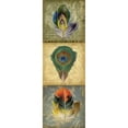 thumbnail image 3 of Goldberger, Jennifer 7x14 Black Modern Framed Museum Art Print Titled - 2-Up Feather Triptych II, 3 of 5