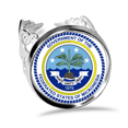 thumbnail image 1 of Micronesia National Emblem Ring Adjustable Love Wedding Engagement, 1 of 3
