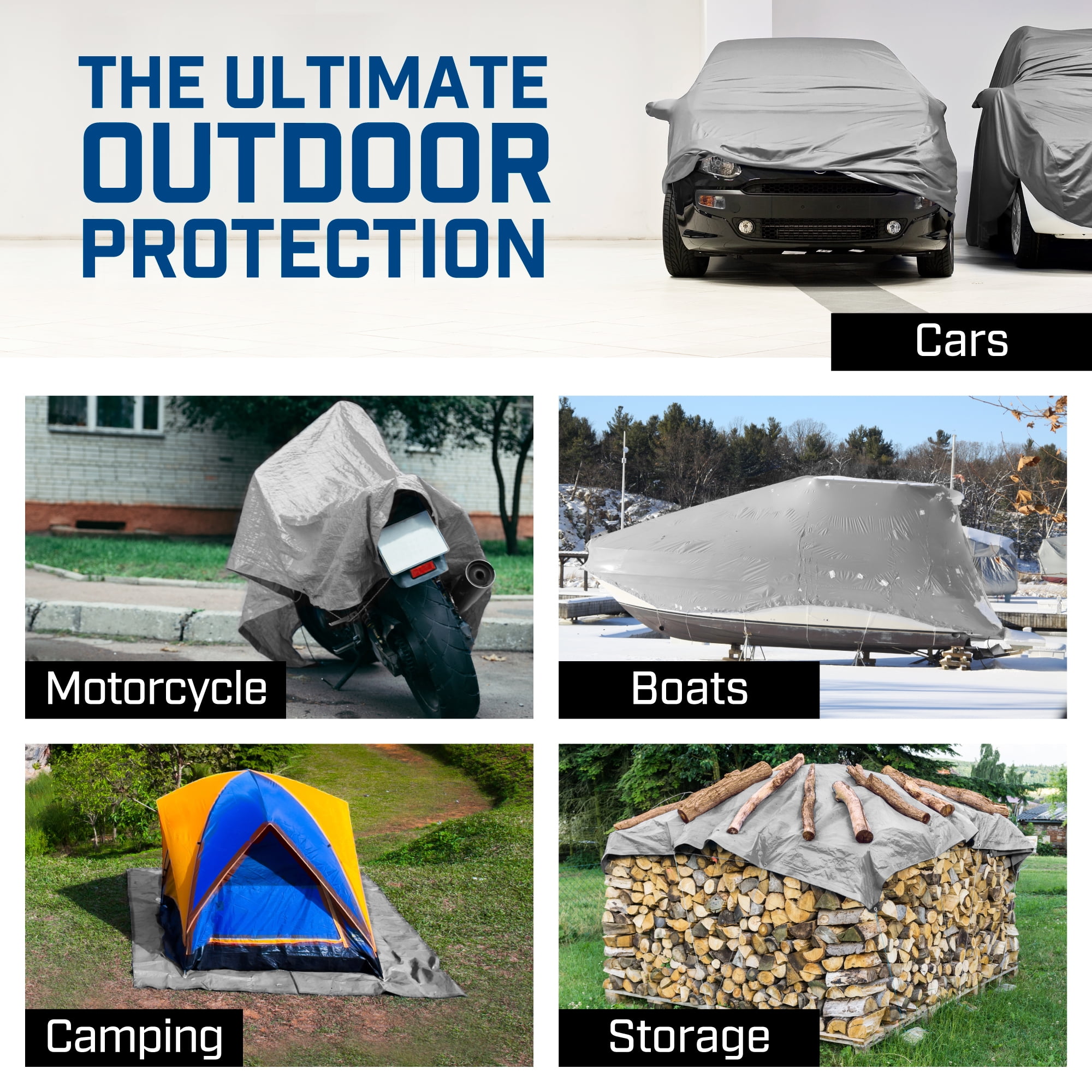 20 x 30 Feet Hanjet Outdoor Tarp Heavy Duty 9 Mil Multi-Purpose Waterproof Reinforced Durable Rip-Stop Tarps with Grommets Brown Sliver 20 x 30 Feet Hanjet Outdoor Tarp Heavy Duty 9 Mil Multi-Purpose Waterproof Reinforced Durable Rip-Stop Tarps with Grommets Brown Sliver