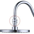 thumbnail image 4 of Adaptador de bola giratoria para cabezal de ducha - Rótula de latón Conector de brazo de ducha ajustable Componente de ducha universal Cromo pulido, PSB100-CH Xemadio CJWUS-4745, 4 of 5