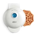 thumbnail image 1 of Dash Spiderweb Mini Waffle Maker Halloween produce gofres Superficies fáciles de limpiar y antiadherentes. Haz tus propias delicias caseras de Halloween blanco, 16.3 cm de largo x 12.7 cm de ancho x, 1 of 5