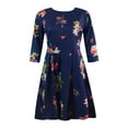 thumbnail image 3 of Spring Dresses Party A-Line Vintage Women Elegent Dress Vestidos Printing Women's Dress Sundress Beach Vacation Mini Dress, 3 of 7