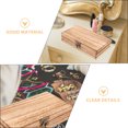 thumbnail image 5 of LEORX Decorative Storage Box Retro Wood for Keepsakes 1Pcs, 5 of 6