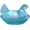 Blue, variant on Mother hen shaped crystal glass candy tray,covered candy tray,vintage candy bowl,office desk,home kitchen tabletop snack and dessert tray.