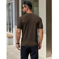thumbnail image 4 of COOFANDY Men's Knit Shirts Crew Neck Casual Short Sleeve Basic Tee Summer Breathable Soild T Shirts, 4 of 6