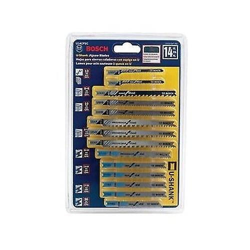 Bosch U14cpsc 14 Piece U Shank Jig Saw Blade Set Optimized For