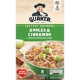 thumbnail image 2 of Quaker Instant Oatmeal, Apple & Cinnamon, 12.1 oz, 8 Packets, 2 of 6