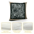 thumbnail image 4 of Baby It's Cold Outside Pillow Covers,  Linen Throw Pillow Case Cushion Cover, 4 of 5