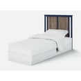 thumbnail image 7 of Suite Bebe Connelly Mini Crib with Mattress Pad, Midnight Blue & Vintage Walnut, 7 of 7