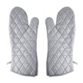 thumbnail image 1 of 1 par de guantes gruesos para horno, microondas, barbacoas al aire libre, aislamiento térmico (talla grande), 1 of 7