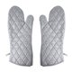 thumbnail image 1 of 1 par de guantes gruesos para horno, microondas, barbacoas al aire libre, aislamiento térmico (talla grande), 1 of 7