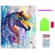 thumbnail image 3 of 5D DIY diamante pintura animal diamante punto de cruz hogar sala de estar dormitorio decoración de pared bordado de cristal Jumpingount HA6403-00B, 3 of 6