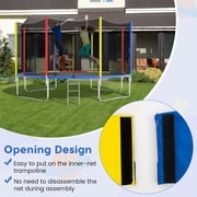 Gymax 12FT Trampoline Spring Cover w/Split Design Waterproof Surface EPE Foam Padding Multicolor