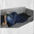 thumbnail image 6 of World Soft Flannel Fleece Throw Blanket, Countries Central America Earth at Night Costa Rica Nicaragua Pacific Ocean, Cozy Plush for Indoor and Outdoor Use, 50" x 60", Blue Forest Green, by Ambesonne, 6 of 6