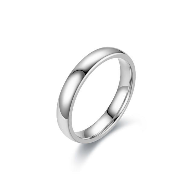 Qarigey 10 piezas hombres mujeres anillo de acero inoxidable cerrado parejas anillos mano decoración amantes joyería Simple para citas Ropa, zapatos y accesorios Miscelánea Blanco talla 7 Qarigey AP014528-01