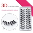 thumbnail image 3 of POINTERTECK 10Pairs Faux Cils Naturel 3D Extensions de Cils Moelleux Cils Mous, 3 of 9