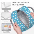 thumbnail image 5 of Lafuoo Healthy And Ill White Teeth Pattern Large Portable Insulated Lunch Bag, Waterproof Zipper Insulated Lunch Bag for Men and Women-One Size, 5 of 7