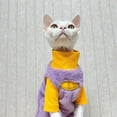 thumbnail image 6 of HQREA Sphynx Cat Sweater, Warm Hairless Cat Clothes Pet Fleece Pullover for Cold Weather, 6 of 6