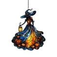 thumbnail image 2 of Hotyverty Clearance Pumpkin Witch Suncatcher Acrylic Ornament, High Transparent Reusable Faux Stained Glass, Halloween Gift for Shop Display Living Room Holiday Party Decor,D, 2 of 7