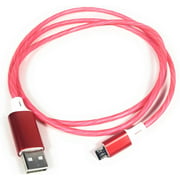 Quiet Bay LED Illuminated Micro-USB Data/Charging Cables (Red)