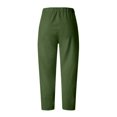 thumbnail image 4 of Moda Mujer Verano Casual Suelto Algodón Y Lino Bolsillo Impresión Pantalones Pantalones Odeerbi ODB-6, 4 of 4