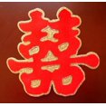 thumbnail image 1 of Feng Shui Import LLC 3116 Double Panneau Bonheur avec Autocollant Dragon Phoenix, 1 of 1
