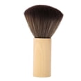 thumbnail image 4 of Cepillo de barrido de pelo con mango de madera para limpieza de barbería, herramienta para peluqueros, para cuello y rostro, 4 of 14