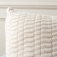 thumbnail image 4 of SAFAVIEH Mari 18" x 18" Modern Ivory Solid Cotton Decorative Pillow, 4 of 6