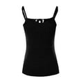 thumbnail image 4 of Womens Ribbed Knit Camis Multiple Ways Shoulder Straps Tank Tops Criss Cross Sleeveless Tees Fitted Shirts Basic Camisole Beach Holiday Outfits Summer 2025, 4 of 7