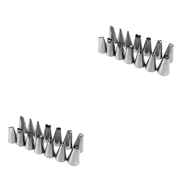 Moyic Cake Decorating Tips with Icing Bag Reusable Nozzles Pastry Steel Props Kit Confectionery Cream Making Equipment for Using No.04 Satz2 2piezas Moyic CBP046421