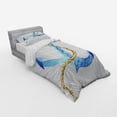 thumbnail image 3 of Ambesonne Anchor Bedding Set 4 Pcs, Watercolor Beach Things, Queen, Pale Blue Pale Coffee, 3 of 3