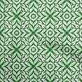 thumbnail image 1 of oneOone Cotton Poplin Twill Green Fabric Geometric Sewing Craft Projects Fabric Prints By Yard 56 Inch Wide, 1 of 4