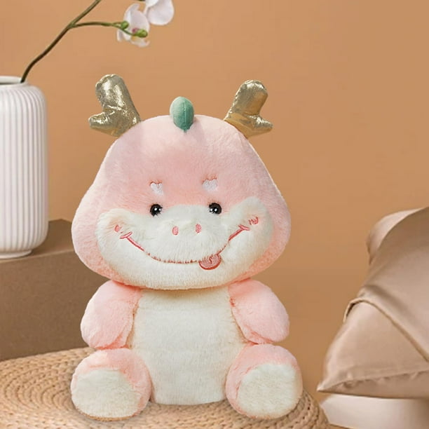 Muñeco de Relleno de Animales CUTICAT Dragón de Peluche 25cm Rosa