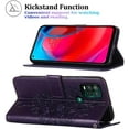 thumbnail image 3 of Alltyech Flip Wallet Case for Moto G Stylus 5G 6.8-inch, 3D Big Butterfly Embossed Cards Slots Hand Strap Kickstand Drop Protection Anti-scratch Cover Case for Motorola Moto G Stylus 5G - Purple, 3 of 4