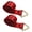 Red, variant on Mega Cargo Control Blue 4" x 30 Foot Heavy-Duty D Ring Winch Strap, Flatbed Trailer Tie-Downs with Delta Ring, for Hauling, Construction, Lumber - 1 - Pack