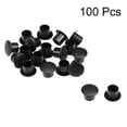 thumbnail image 2 of Uxcell 8mm Dia Black Plastic Locking Hole Plug Button Top Flush Type Screw Cap Cover 100 Pack, 2 of 4