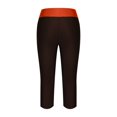 thumbnail image 4 of Stamzod Yoga Pants with Pockets for Women Summer High Waisted Stretch Capri Leggings Casual Slim Fit Plus Size Workout Leggings for Women Orange M, 4 of 7