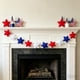 thumbnail image 4 of Guirnalda de 220 Cm con Estrellas Rojas, Blancas y Azules con Diseño de Estrellas y Rayas para El Día de La Independencia – Bandera Patriótica con Pentagrama para La Decoración de Fiestas Navideñas., 4 of 5