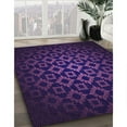 thumbnail image 2 of Ahgly Company Indoor Round Patterned Night Blue Area Rugs, 3' Round, 2 of 6
