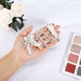 thumbnail image 4 of Unique Bargains Girl's Pearl Cute Style Metal Hair Clips Silver Tone 1 Set of 5 Pcs, 4 of 7