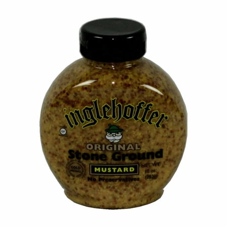 Inglehoffer Stone Ground Mustard Squeeze, 10 Ounce -- 6 per case