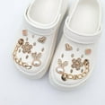 thumbnail image 5 of 10PCS Flower Shoe Charms for Croc Clog Sandals Bracelets Accessories Decoration, Cute Designer Shoe Charms for Girls Kids Teens Adults Women Party Favor,Black Bow 10 PCS, 5 of 8