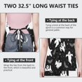 thumbnail image 6 of Halloween Ghosts Bats and Stars Apron-Garden Aprons for Women with Pockets-Cotton Linen Waterproof Kitchen Cooking Gardening Aprons Adjustable for Kitchen,Cooking,BBQ and Salon 32"x27", 6 of 7
