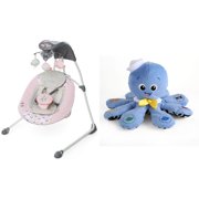 Ingenuity InLighten Cradling Swing, Ansley with BONUS Octoplush Toy