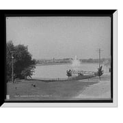 Historic Framed Print, Reservoir, Highland Park, Rochester, N.Y. - 2, 17-7/8" x 21-7/8"
