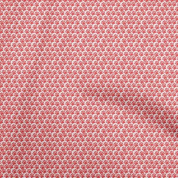 oneOone Velvet Red Fabric Animal Fabric For Sewing Printed Craft Fabric By The Yard 58 Inch Wide