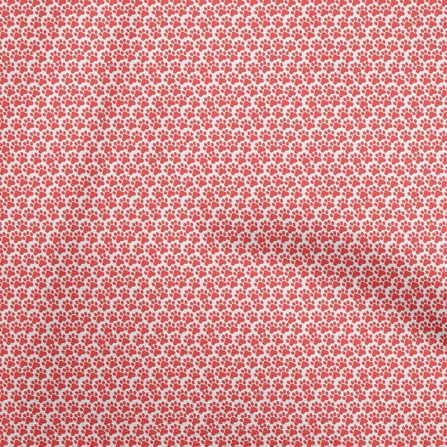 oneOone Polyester Spandex Tissu Rouge Animal Matériel de Couture Tissu Imprimé au Mètre 56 Pouces de Large
